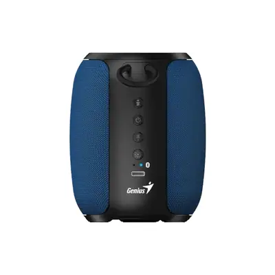 Vista lateral de Parlante Bluetooth Portatil Genius Sp-915Bt Azul