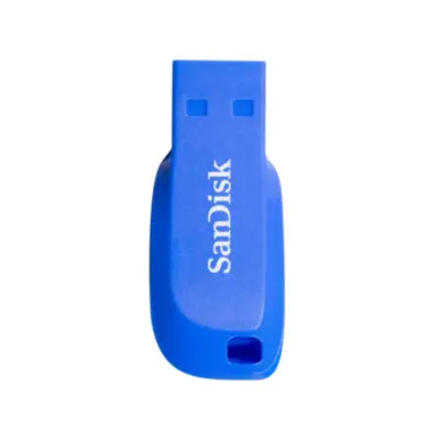 Pendrive 32Gb Usb 2.0 Sandisk Cruzer Blade Azul