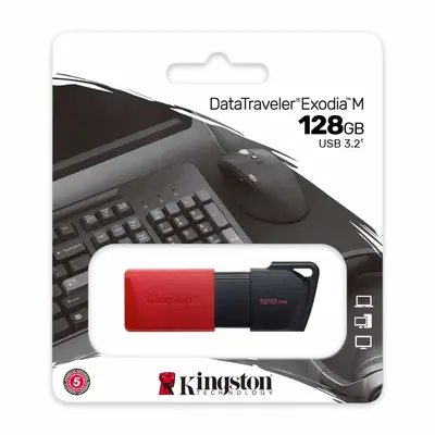 Detalles accesorios de Pendrive 128Gb Usb 3.2 Kingston Dtxm Exodia M C/Tapa Movil