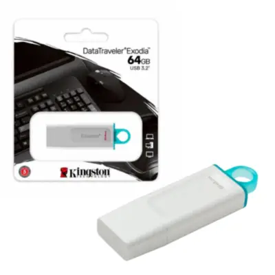 Detalles accesorios de Pendrive 64Gb Usb 3.2 Kingston Dtx Exodia Blanco