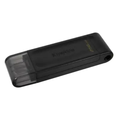 Vista lateral de Pendrive 256Gb Usb 3.2 Type C Kingston Data Traveller 70