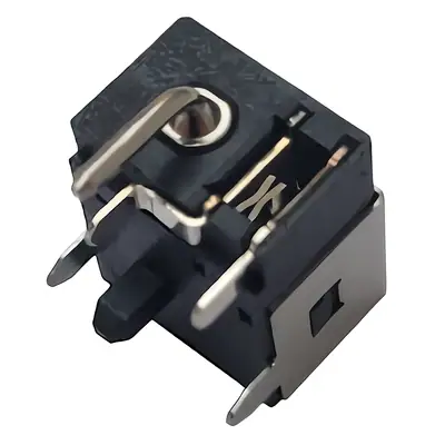 Vista lateral de Pin De Carga Para Notebook Asus Series K Y N Lenovo Ideapad S9 S10 S10E Y M10 Frente Negro 5,5 X 2,5 Mm