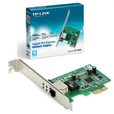 Detalles accesorios de Placa Red Pci-E 10/100/1000 Tp-Link Tg-3468 Ver 4.0