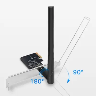 Detalles accesorios de Placa Red Pci-E Wifi Tp-Link Archer T2E Ac600 Dual Band