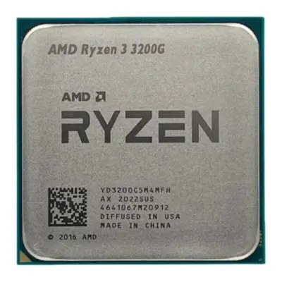 Detalles accesorios de Procesador Amd Ryzen 3 3200G AM4 65W 3.6Ghz Con Radeon Vega Graphics TRAY Sin Cooler