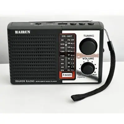 Radio Am/Fm Hairun Usb Recargable Bluetooth Mp3