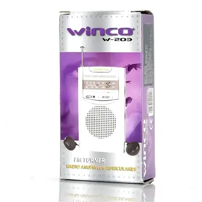 Detalles accesorios de Radio Portatil Am/Fm Winco W203
