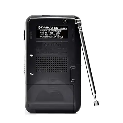 Detalles accesorios de Radio Portatil Am/Fm Daihatsu D-Rk9 2 Pilas Aa