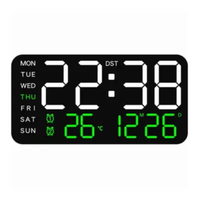 Reloj Pared Digital Led Pared Numeros Grandes 21,5 x 11 cm