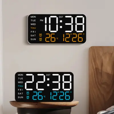 Detalles accesorios de Reloj Pared Digital Led Pared Numeros Grandes 21,5 x 11 cm