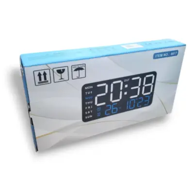 Detalles accesorios de Reloj Pared Digital Led Pared Numeros Grandes 21,5 x 11 cm