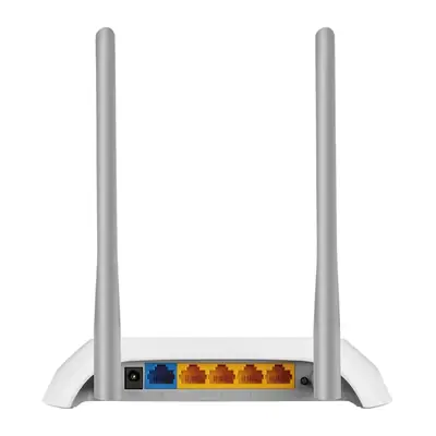 Vista lateral de Router Wifi 300Mbps 4Pto 2Ant Fija 5Dbi Tp-Link Tl-Wr840N