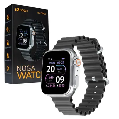 Detalles accesorios de Smartwatch Noga SW24 malla Negra