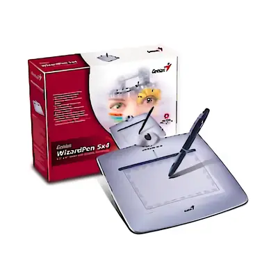 Vista lateral de Tableta Digitalizadora Genius Wizardpen 4X3 Usb ** Usada - Perfecto Estado **