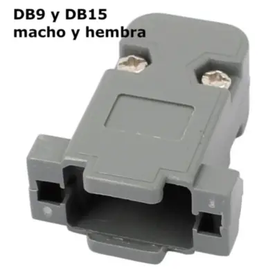 Detalles accesorios de Tapa Plastica Completa Para Fichas Db9 (Para Ficha Cod. 1505011 Y 1505012) Y Db15 (Para Cod. 1505013 Y 1505016)