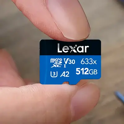 Detalles accesorios de Memoria MicroSD 32GB Lexar CL10 633x SDXC UHS-I c/adaptador