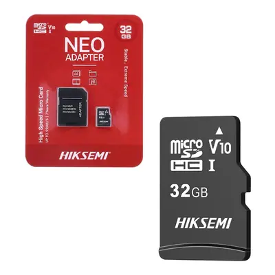 Detalles accesorios de Memoria Micro Sd 32Gb Hiksemi NEO Cl10 C/Adaptador