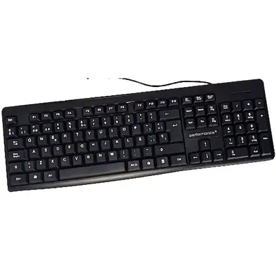 Teclado Usb Performance En Espanol Negro 8259