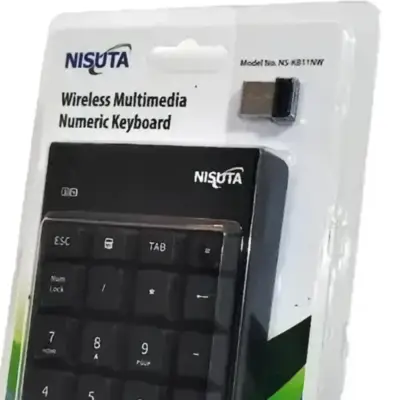 Detalles accesorios de Teclado Numerico Inalambrico Nisuta Nskb11Nw