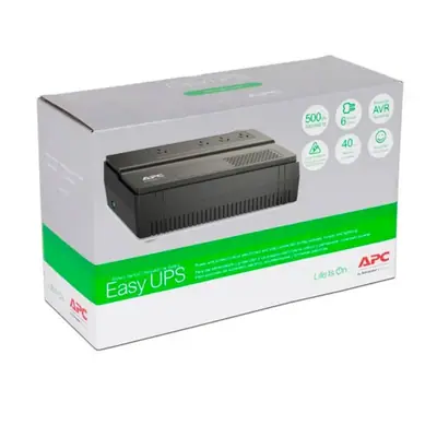 Detalles accesorios de Ups 500Va 4 Tomas 220V Apc Easy Bv500I-Ar Schneider Electric