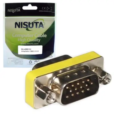 Detalles accesorios de Adaptador Macho-Macho Vga (Hd-15)