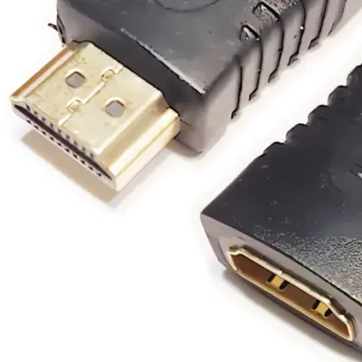 Detalles accesorios de Adaptador Hdmi Macho-Hembra Prolongador 3 Cm