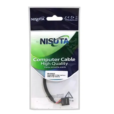 Detalles accesorios de Cable Usb 3.0 20 Pines Macho A Usb 2.0 9 Pines Hembra Ns-Adus32