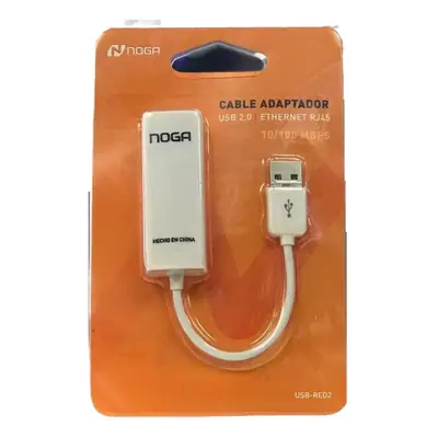 Detalles accesorios de Adaptador Red Rj45 Usb-A 10/100 Noga Usb 2.0