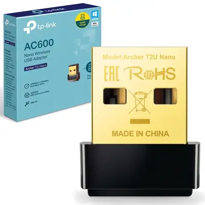 Detalles accesorios de Adaptador Wifi Usb Dual Band Tp-Link Archer T2U Nano Ac600