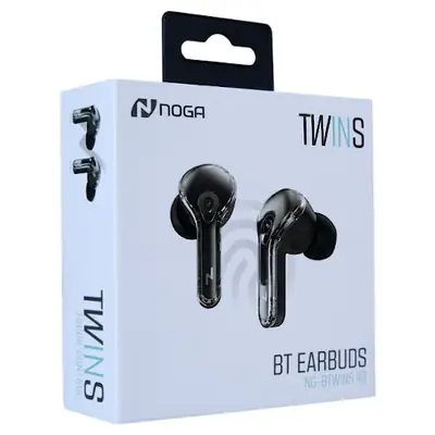 Detalles accesorios de Auricular Inalambrico Noga Btwins 48 Bluetooth Negro