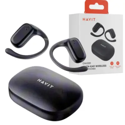 Detalles accesorios de Auricular Inalambrico Havit OWS911 Bluetooth 5.3 Openear Blanco