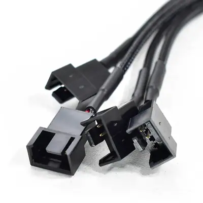 Vista lateral de Cable P/Cooler Molex Macho A 3/4 Pin (X4) Macho