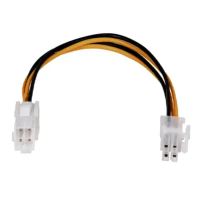 Vista lateral de Cable Para Fuente Atx Extension De 4 Pines 18 Cm Bkt
