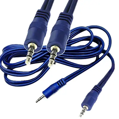 Detalles accesorios de Cable Miniplug 3,5 Estereo Macho-Macho 0,9 Mts Lujo