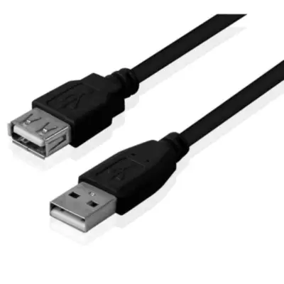 Vista lateral de Cable Usb 2.0 A/A Macho-Hembra Extension 1,8 Mts Arwen