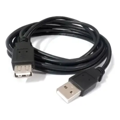 Detalles accesorios de Cable Usb 2.0 A/A Macho-Hembra Extension 4 Mts Negro