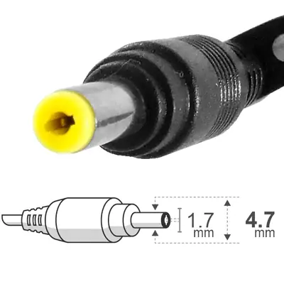 Vista lateral de Fuente 18,5 V 3,5 A Belsic 24120 Cargador P/Notebook Ficha 4,75 X 1,75 Mm