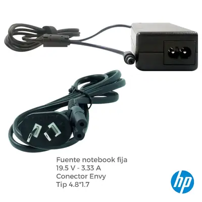 Fuente 19,5 V 3,33 A Belsic 24220/24209 Cargador P/Notebook Ficha 4,8 X 1,7 Mm