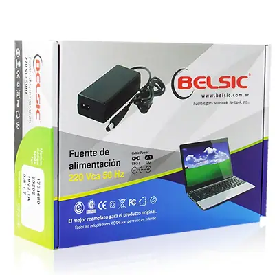 Detalles accesorios de Fuente 19 V 3,42 A Belsic 24138 Cargador P/Notebook Ficha 4,0 X 1,35 Mm