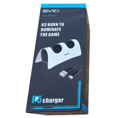 Vista lateral de Cargador Syx Cx-Ps541 Para Joystick Para Play 5