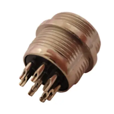 Ficha Conector Gx16 8 Pines Macho Aviacion A Chasis