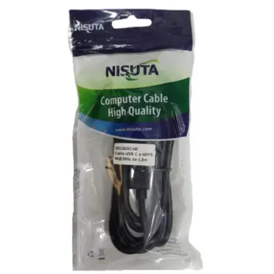Detalles accesorios de Adaptador Conversor Usb C Macho / Hdmi Macho 1,8 M Nisuta 4k 30Hz