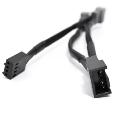 Detalles accesorios de Cable P/Cooler Splitter 4Pin Pwm Hembra A 3 Conect 3/4 Pin Macho