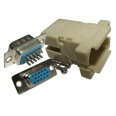 Ficha Db15 Vga Hembra Para Soldar Con Tapa Plastica