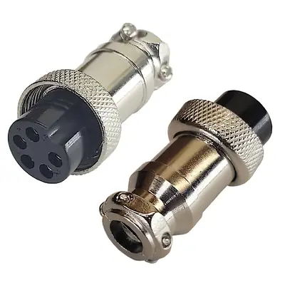 Detalles accesorios de Ficha Conector Gx16 5 Pines Hembra Aviacion A Cable