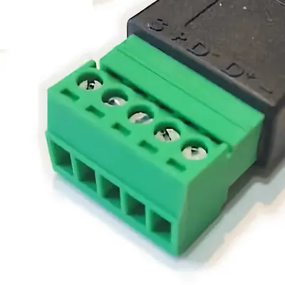 Detalles accesorios de Conector Ficha Usb 2.0 A Hembra A Bornera