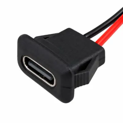 Conector Ficha Usb C Hembra 2 Pines Usb-C (solo carga)