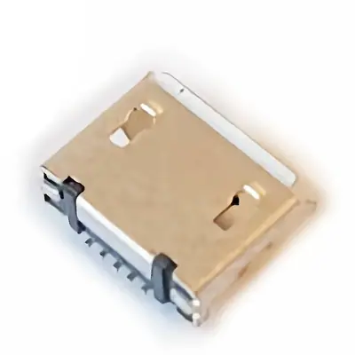 Vista lateral de Conector Ficha Micro Usb Hembra 5 Pin Smt-08