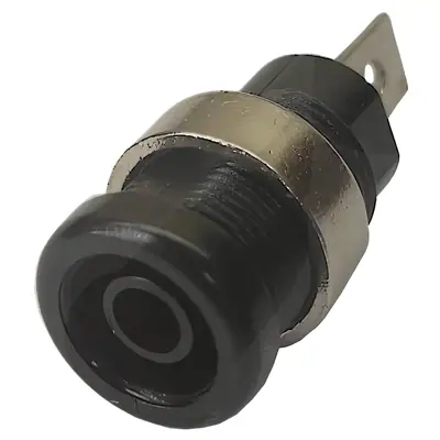 Ficha Banana Hembra Jack Chasis Hq Negro