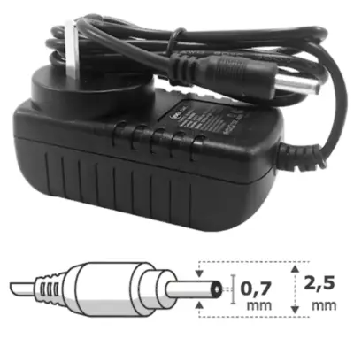 Detalles accesorios de Fuente Switching 12V 2A Con Ficha 2,5 X 0,7 Mm